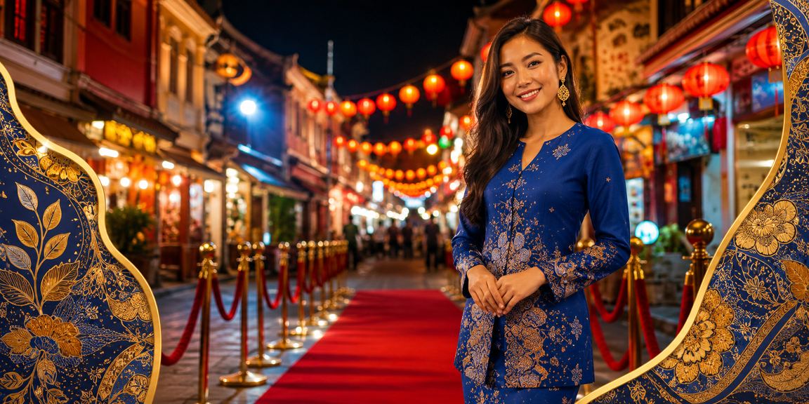 Pengguna Melaka memakai baju kurung menggunakan aplikasi kasino 83000 dengan selesa